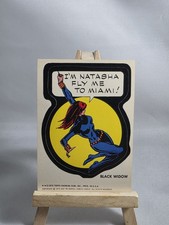 Vintage 1975 Topps Marvel Comic Book Heroes Stickers Black Widdow **2 Asterisks  picture