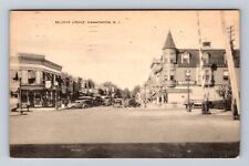 Hammonton NJ-New Jersey, Scenic View Of Bellevue Avenue Vintage Postcard picture