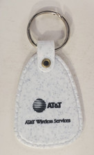 Vintage AT&T Telephone Keychain Key Ring Chain Fob Hangtag picture