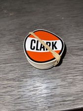VINTAGE CLARK OIL GAS GASOLINE SUPER HIGH GLOSS OUTDOOR 2.25 INCH DECAL STICKER picture