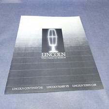 Vintage 1988 Lincoln Dealer Auto Brochure picture