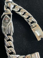 “Santísima Muerte” Bracelet, Stainless Steel 316L Unique Gift picture