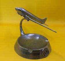 “AIRTRAY” Pennsylvania Central Airlines Metal Chrome  Airplane Ashrtray MCM picture