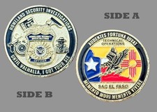 HS Investigations El Paso SAC Challenge Coin  1#29 picture