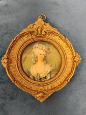 Miniature Victorian Lady In Frame picture