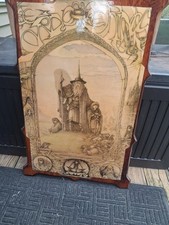 1976 Vintage Lord of the Rings LOTR Wood Wall Plaque by Jimmy Cauty picture