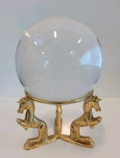 Vintage MCM Hollywood Regency Crystal Ball 3