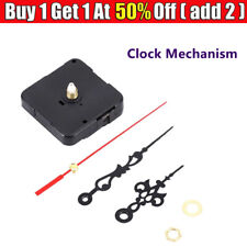 DIY Wall Quartz Clock Movement Mechanism Replacement Kit Tool Parts Red Hands US picture