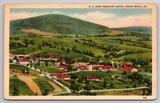 VA, Front Royal, U. S. Army Remount Depot, Linen, Vintage Postcard picture