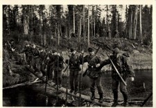 Mint Germany WW2 RPPC Postcard Waffen SS Mountain Nord Division Spähtrupp picture