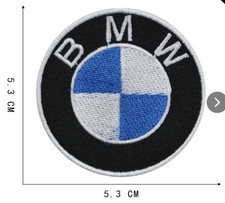 BMW OFFICIAL BADGE EMBLEM LOGO 2.5” PATCH EMBROIDERED IRON ON NEW picture