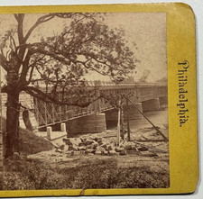 Girard Avenue Bridge Over the Schuylkill River in Fairmount Park Stereoview picture