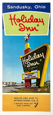 1960s Holiday Inn Sandusky Ohio Turnpike Shipwreck Lounge Travel Hotel Brochure picture