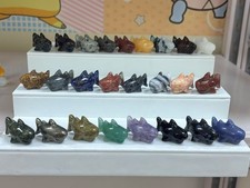 50pc Natural Mixed Quartz hand Carved shark crystal Reiki healing Gift Decor picture