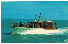 Unused Postcard Alabama State Docks Yacht Alice Mobile AL Plastichrome Vintage picture