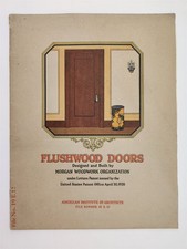 1926 antique FLUSHWOOD DOORS MORGAN WOODWORK architectural CATALOG AIA picture