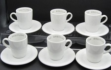 BREITLING PROMOTIONAL DEMITASSE CUPS & SAUCERS SET - SERVICE FOR 6 (12 PCS) picture
