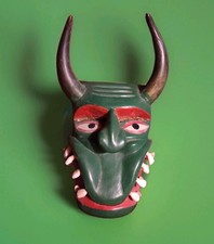 Mexican Mask Vintage Wood Pastorela  Mask Mexico Victoriano Salgado picture