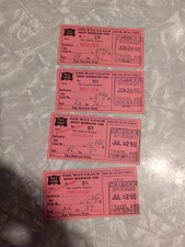 Vintage 1955 Rock Island Railroad Rocket Reservation Cards Lot of 4 Chicago... picture