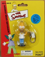 The Simpsons Homer Bobble Head Keychain by Basic Fun NIP 2002 picture