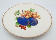 JKW Western Germany Decorative Plate Fruit & Gold Trim picture