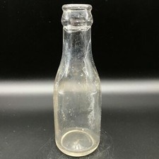 VINTAGE FAIRMOUNT GLASS WORKS Clear Juice Extract ABM Crown Top Bottle F 376 picture