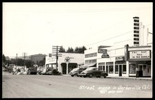 Vintage Postcard Real Photo Street Scene Garberville California  picture