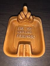 Vtg Humorous Ash Tray - Made In Japan - Flipping Off  picture