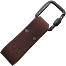 Elegant Dark Brown Leather Knife Dangler Loop Fits Belt - 4329 picture