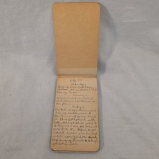 T. W. Dawson 1914 Antique Handwritten Diary Pocket Notebook Bonilla South picture