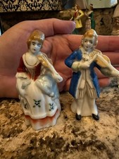 Vintage Made in Occupied Japan Porcelain Musician Figurines - Pair picture