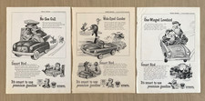 1955 1956 Print Ads Ethyl Gasoline Gull Gander Lovebird Smart Bird Lot of 3 picture