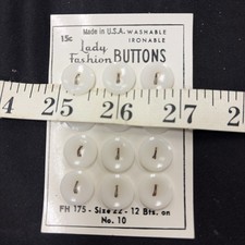 Vintage Lady Fashion Pearlized Shank Buttons Size 22 – 16 Boxes NOS USA picture