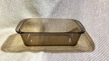 Vintage Pyrex Amber Glass Loaf Pan 213-R 1.5 Qt 8.5x4.5 USA Baking Dish picture