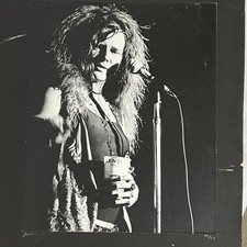 Janis Joplin Vtg 1970 Freedom Hall Louisville KY David Cronen Signed Photo 14x11 picture