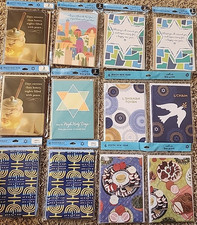 60 HALLMARK TREE OF LIFE JEWISH HOLIDAY CARDS 10 PKGS. OF 6 CARDS EACH. picture