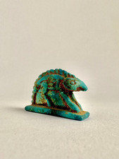 Ancient Egypt Statue Handmade Faience Sculpture Antique Figurine Collectible picture
