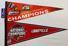 2012-2013 Louisville Cardinals NCAA Final Four Basketball 2 Pennant Lot picture