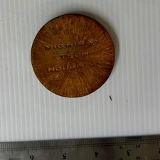 Vintage Solid Native Copper Michigan Tech Paperweight Houghton MI University picture