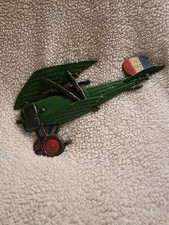 Vintage 1975 Homco Bi-plane Wall Plaque Metal Hand Painted Wall Hanging N 142 picture