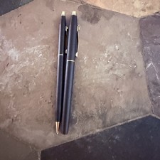 Cross classic sentury satin black and gold-tone pen and pencil (GE) Logo picture