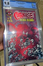 Carnage: Mind Bomb #1 CGC 9.8 (1996) Red Foil Cover - White Pages - CGC 47442640 picture