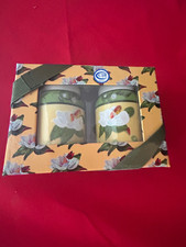 Magnolia salt and pepper shakers made for Beau Rivage  CIB Chinese porcelain picture