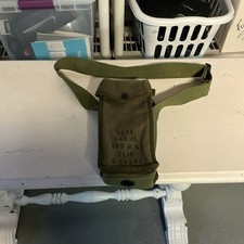 Reproduction OD Ww2 Or Vietnam US M3 Grease Gun Carry Ammo Bag Pouch picture