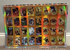 2026 Keepsake Battle Beast Invincible Universe ORANGE 1/1 UNCUT FOIL SHEET  SICK picture