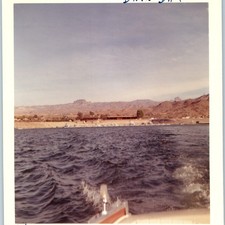 1963 Davis Dam Lake Mohave AZ Katherine Landing Marina Colorado River Boat Photo picture