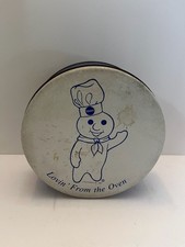 Vintage 1965 Pillsbury Doughboy Round Cookie Tin - Lovin' From the Oven picture