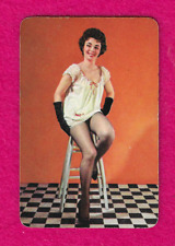 1 Single Swap Vintage Sexy Lady  Pinup Photo Playing Card  1930's - 1940s picture