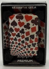 2022 Card Suit Design Wrap Around Zippo Lighter NEW 48095 picture