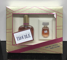 AN INVITATION TO TROUBLE COLOGNE SPRAY 1oz & PERFUME .1OZ SET  VINTAGE picture